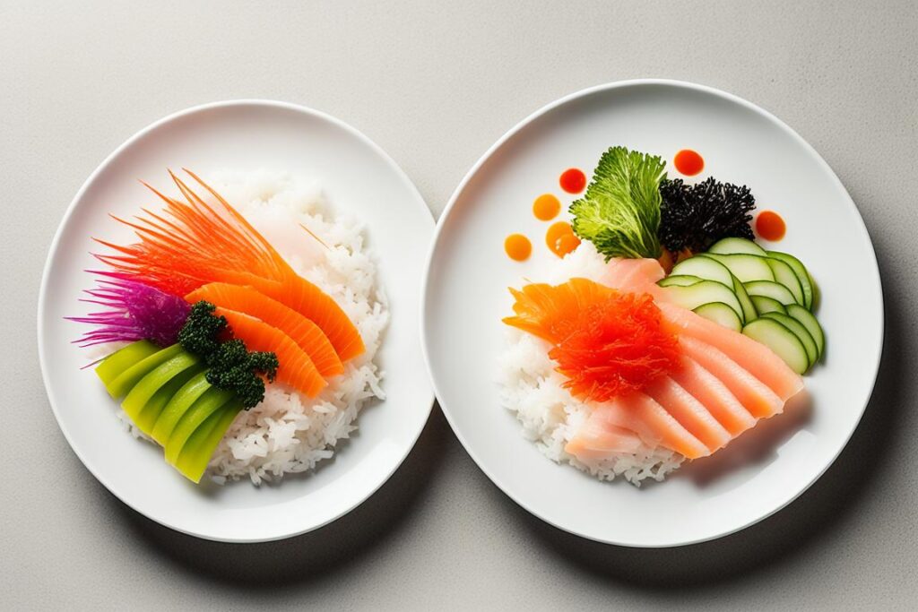 What is chirashi vs sashimi?