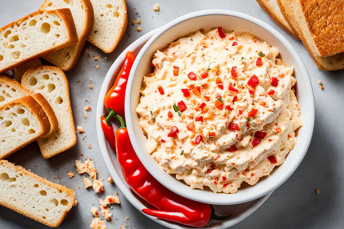 What is pimento cheese spread made of?