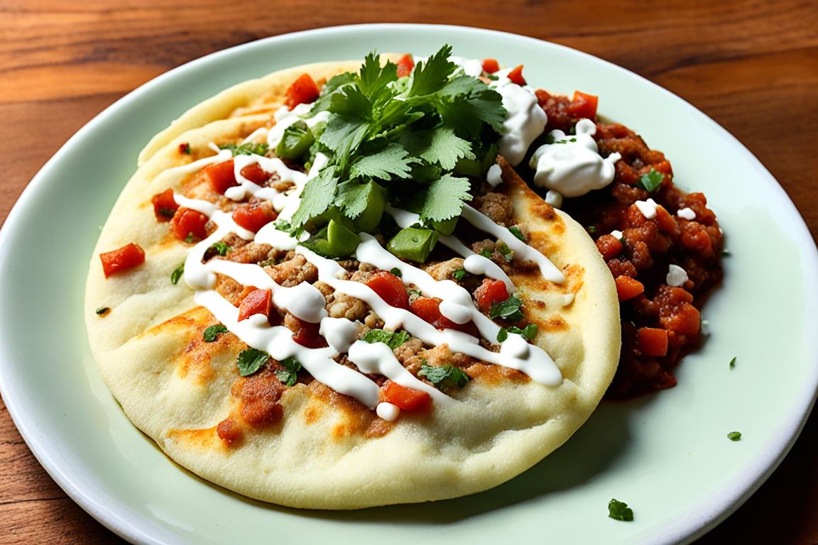 What is the Mexican version of a pupusa?