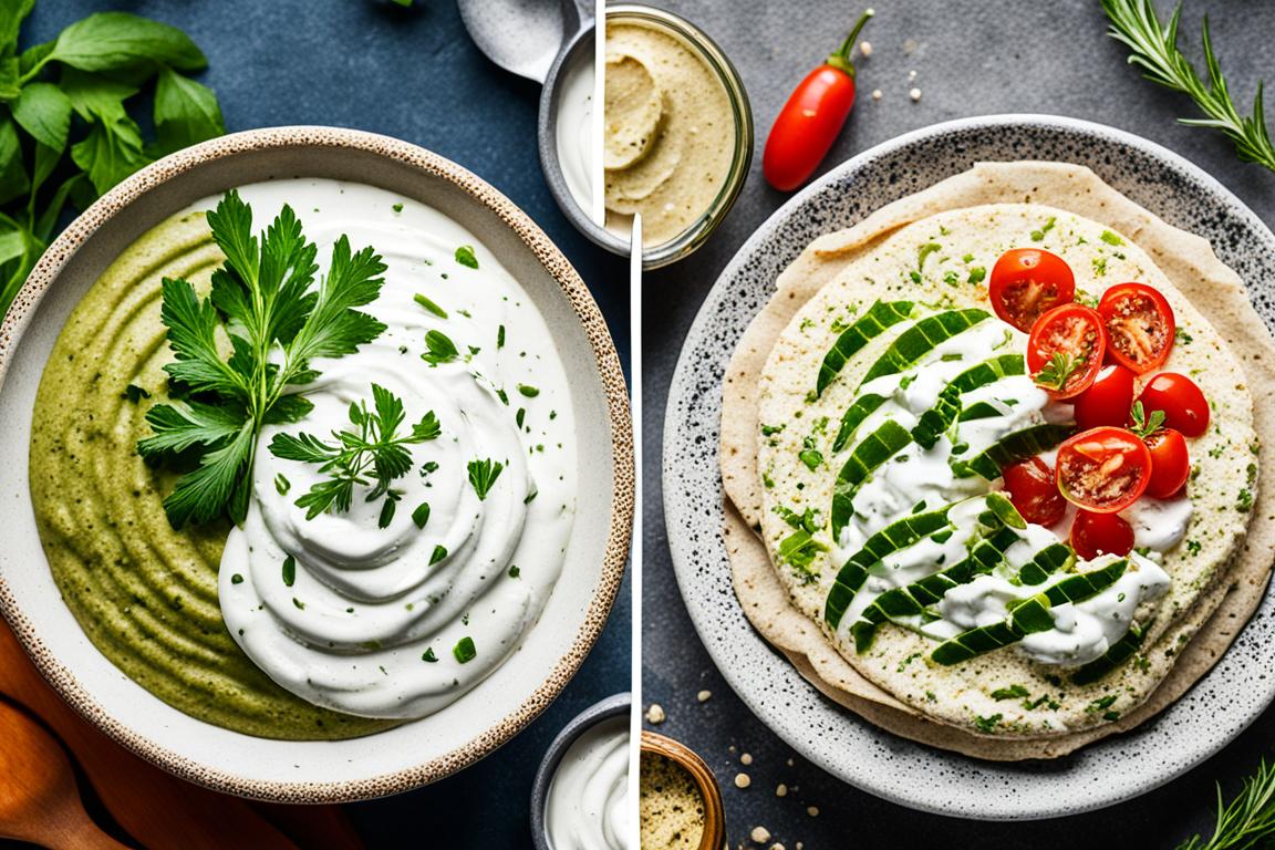 What is the difference between tahini and Taziki?