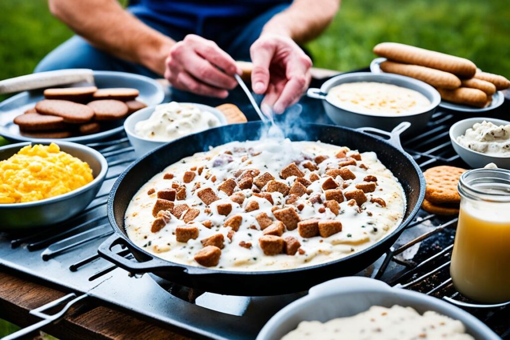 Why is biscuits and gravy a breakfast food?