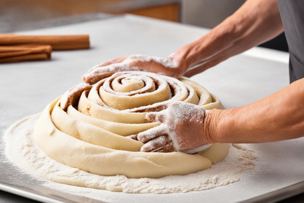 baking sourdough cinnamon rolls