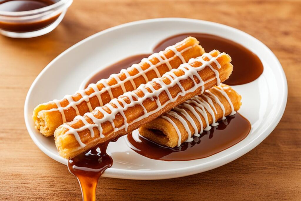 caramel churro filling and custard churro filling