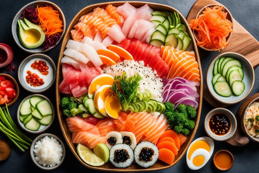 definition of chirashi sushi