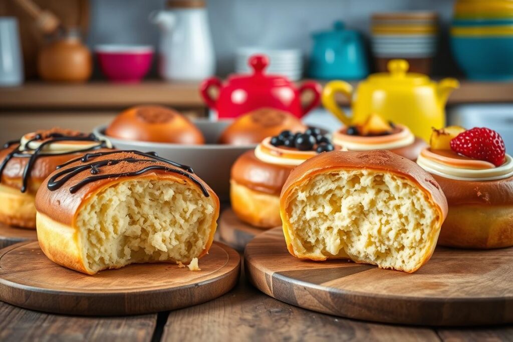 Variations of honey bun cake