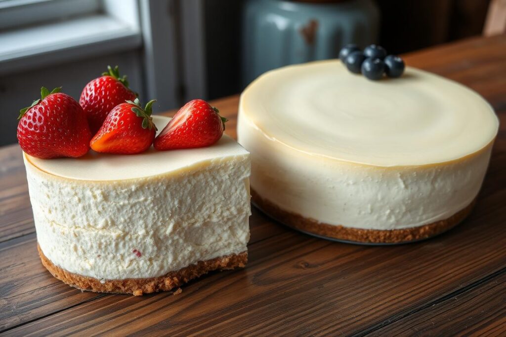 What is the difference between New York cheesecake and classic cheesecake?