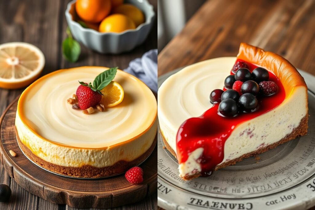 What is the difference between Sicilian cheesecake and New York cheesecake?