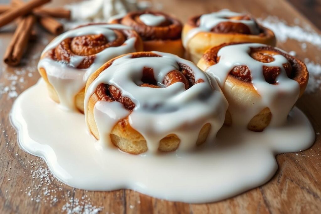 Why add heavy cream to cinnamon rolls?