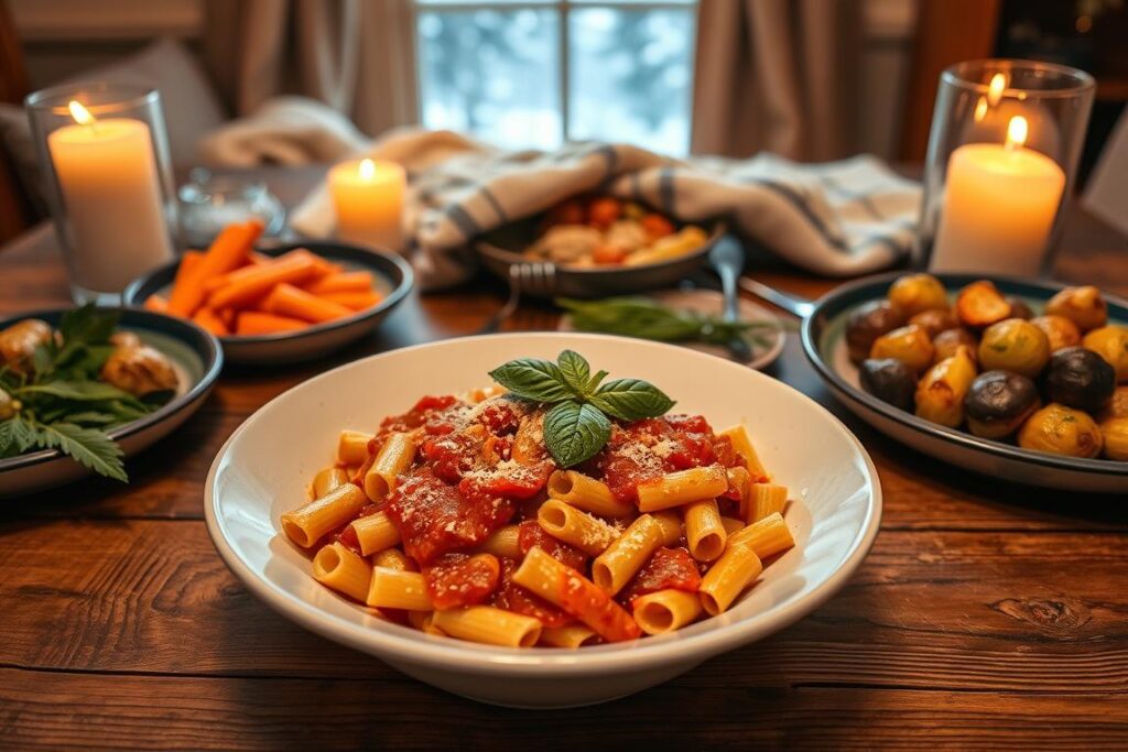 hearty winter dishes with rigatoni