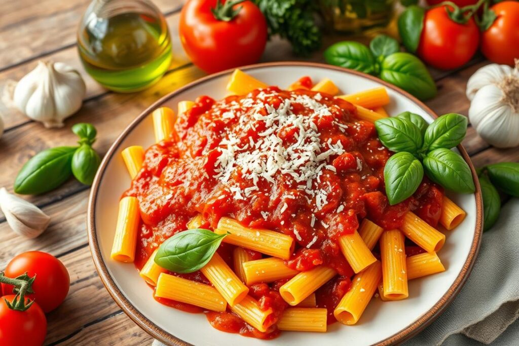 rigatoni in traditional Italian cuisine